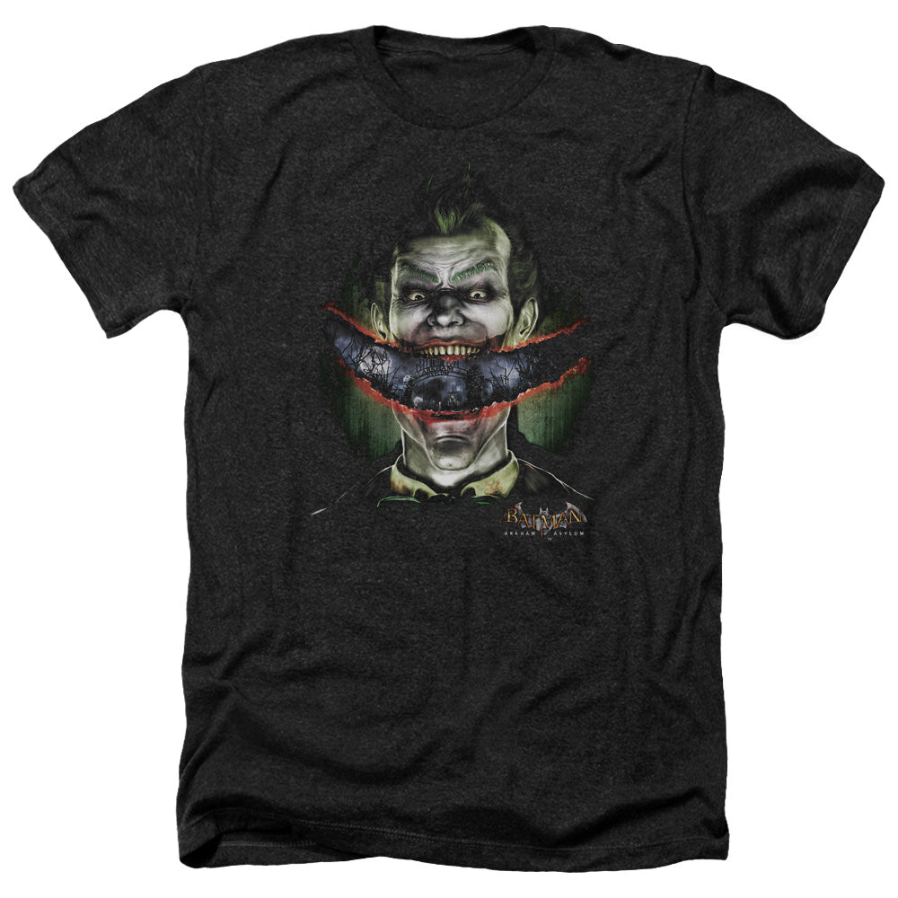 BATMAN ARKHAM ASYLUM/CRAZY LIPS - ADULT HEATHER - BLACK
