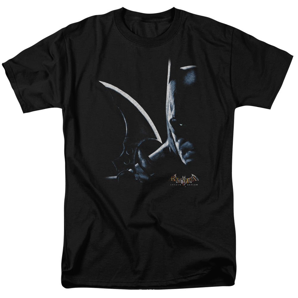 BATMAN ARKHAM ASYLUM/ARKHAM BATMAN - S/S ADULT 18/1 - BLACK