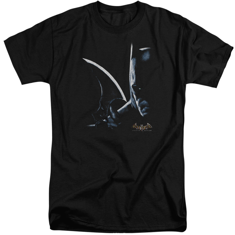 BATMAN ARKHAM ASYLUM/ARKHAM BATMAN - S/S ADULT TALL 18/1 - BLACK