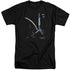 BATMAN ARKHAM ASYLUM/ARKHAM BATMAN - S/S ADULT TALL 18/1 - BLACK
