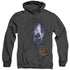 BATMAN ARKHAM ASYLUM/ARKHAM JOKER - ADULT HEATHER HOODIE - BLACK