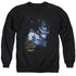 BATMAN ARKHAM ASYLUM/ARKHAM KILLER CROC - ADULT CREWNECK SWEATSHIRT - BLACK