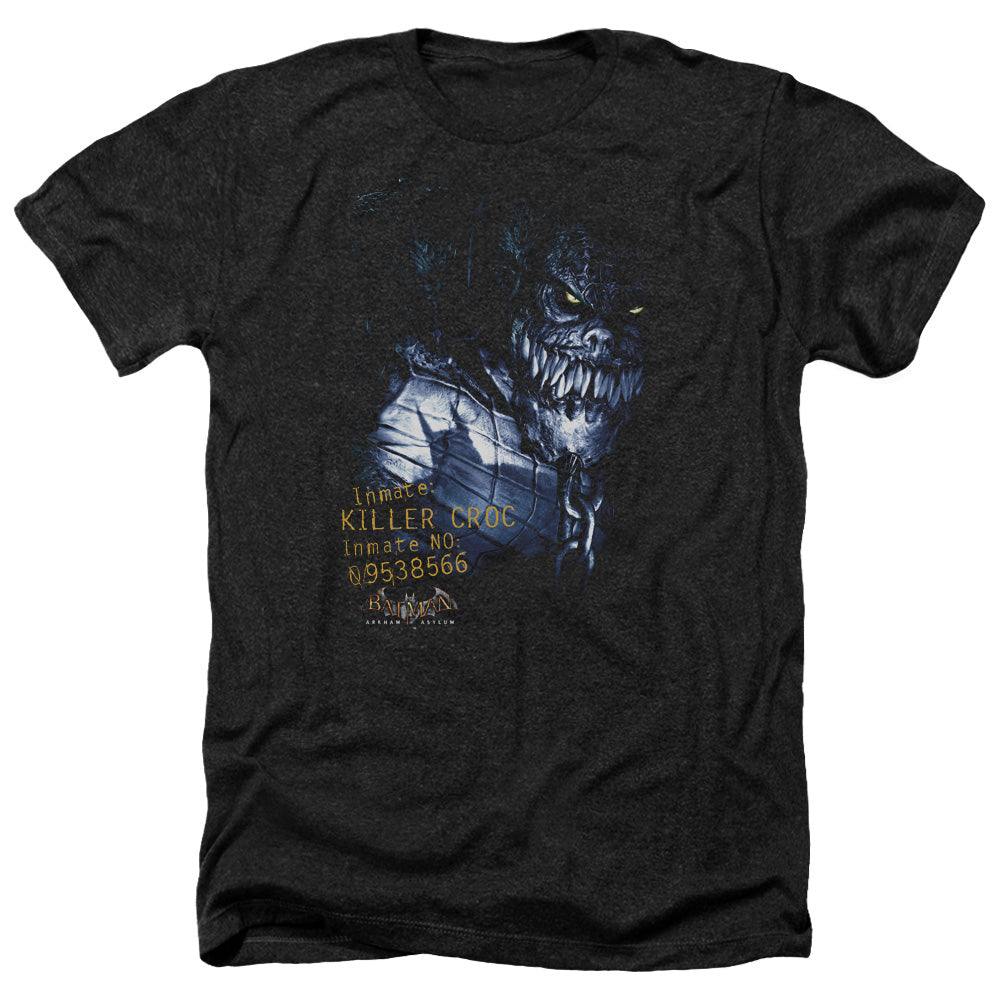 BATMAN ARKHAM ASYLUM/ARKHAM KILLER CROC - ADULT HEATHER - BLACK
