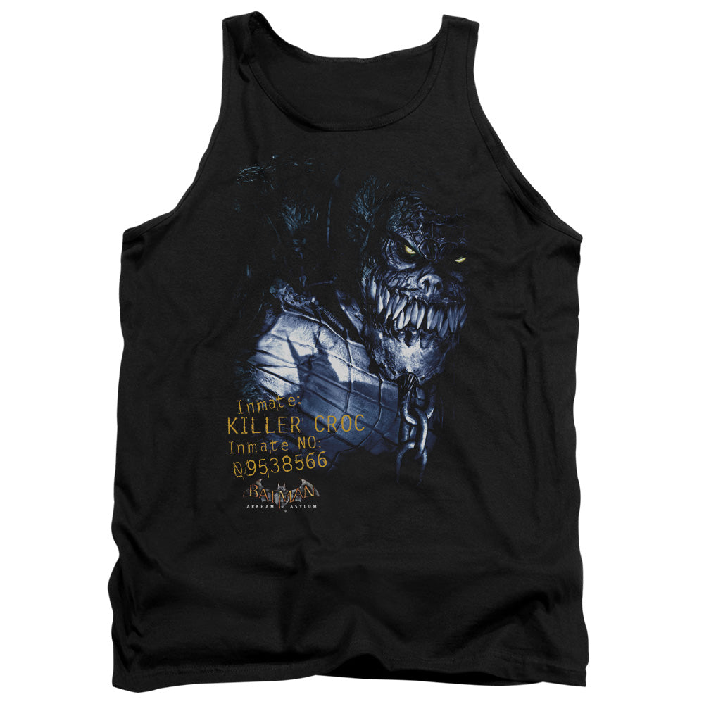 BATMAN ARKHAM ASYLUM/ARKHAM KILLER CROC - ADULT TANK - BLACK