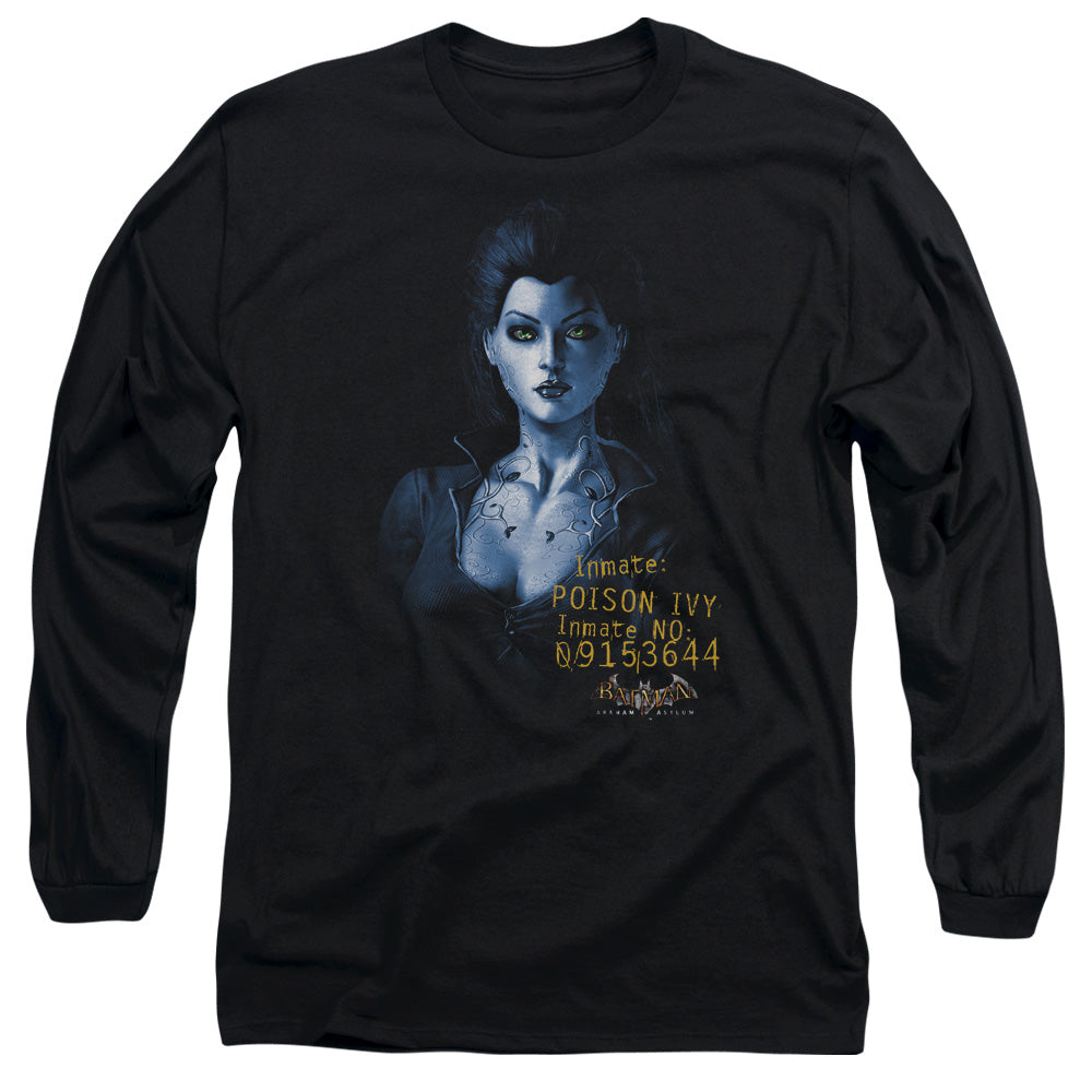 BATMAN ARKHAM ASYLUM/ARKHAM POISON IVY - L/S ADULT 18/1 - BLACK