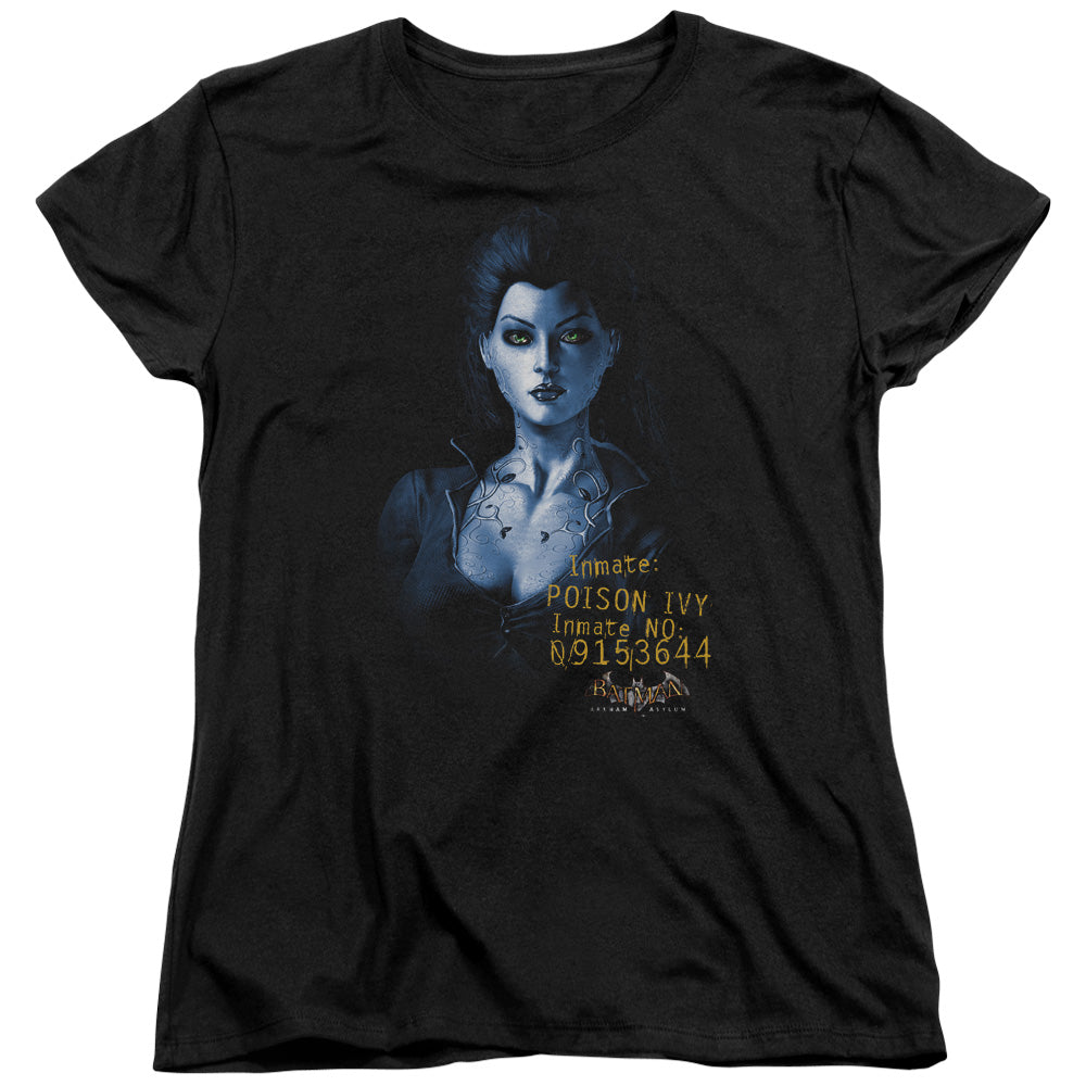 BATMAN ARKHAM ASYLUM/ARKHAM POISON IVY - S/S WOMENS TEE - BLACK