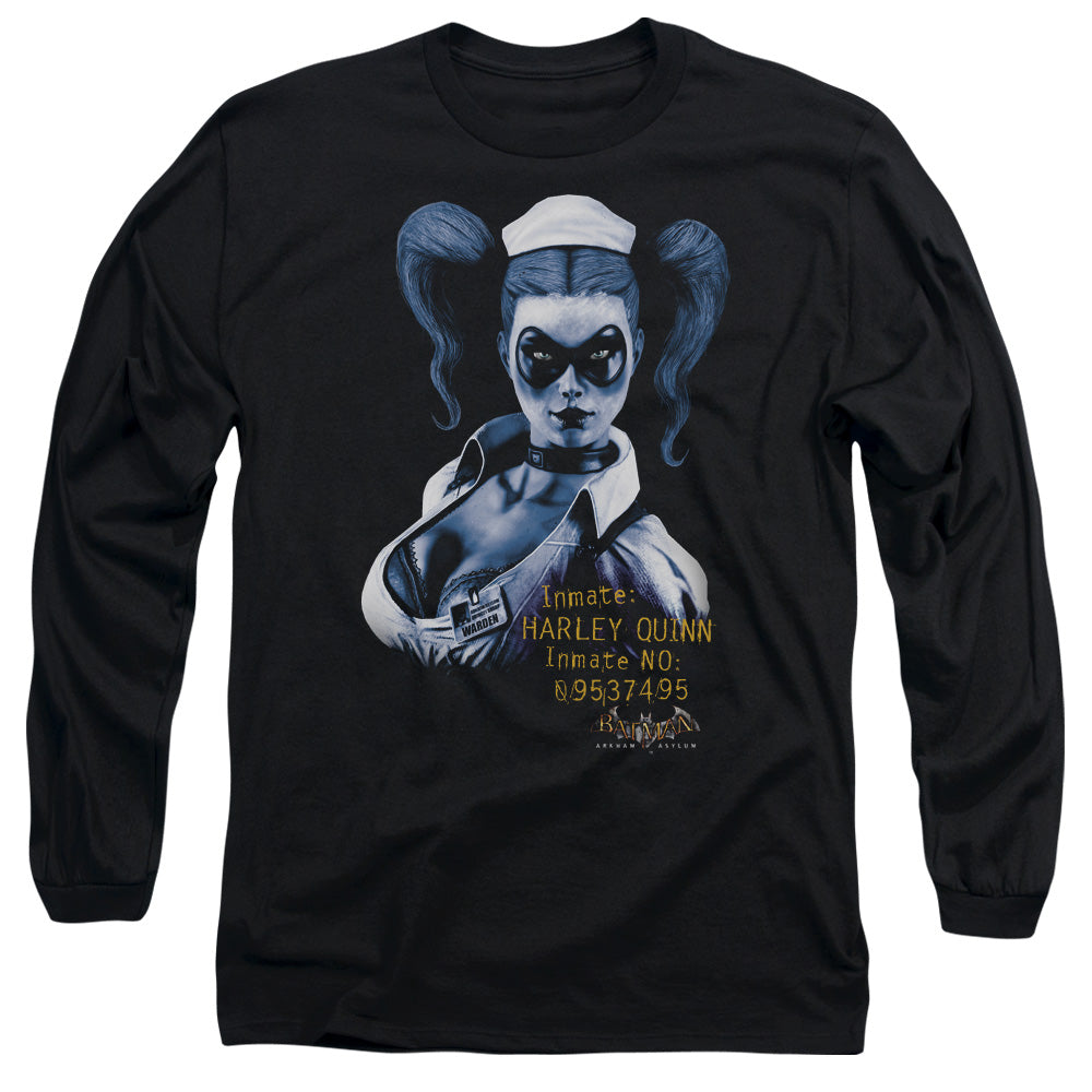 BATMAN ARKHAM ASYLUM/ARKHAM HARLEY QUINN - L/S ADULT 18/1 - BLACK