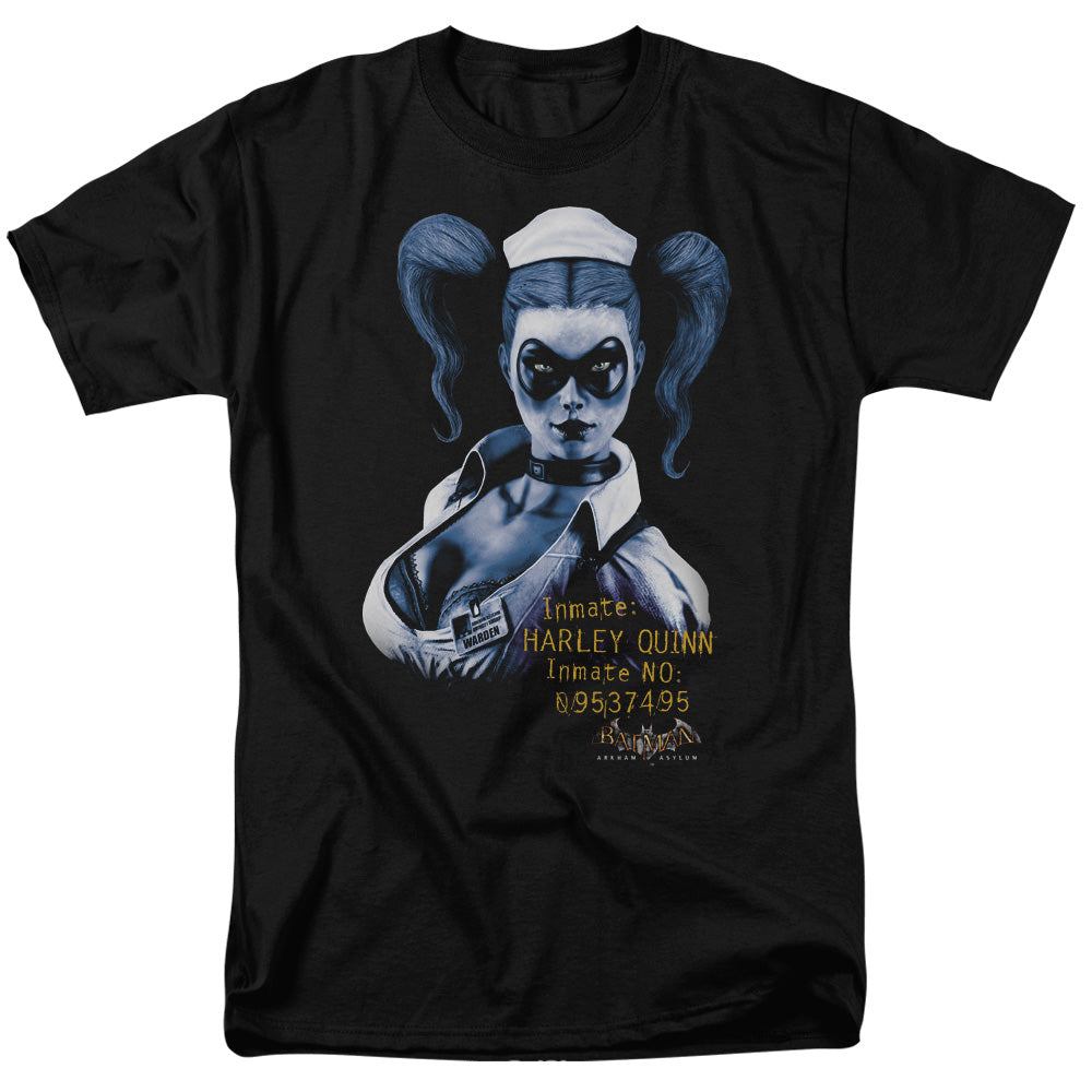 BATMAN ARKHAM ASYLUM/ARKHAM HARLEY QUINN - S/S ADULT 18/1 - BLACK