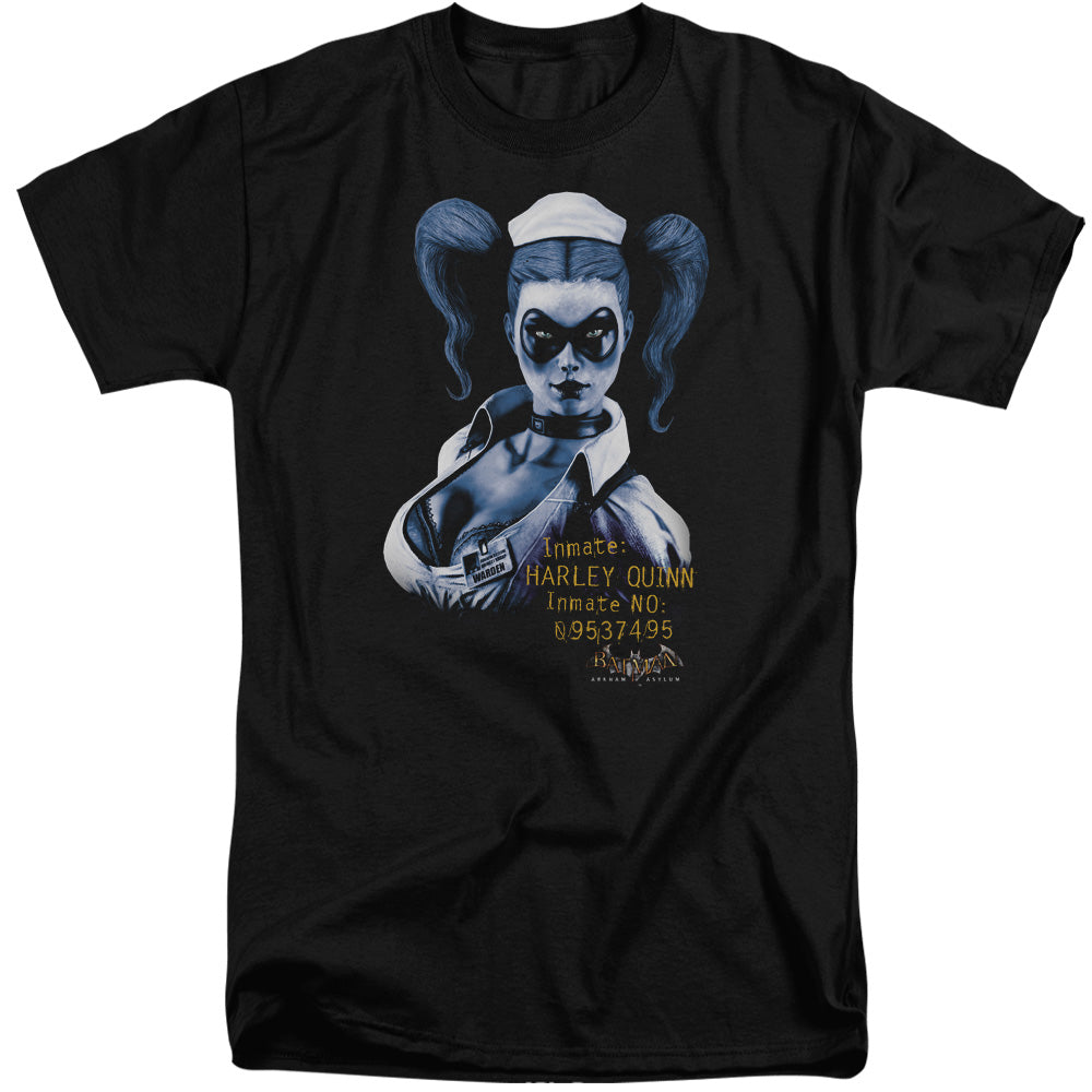 BATMAN ARKHAM ASYLUM/ARKHAM HARLEY QUINN - S/S ADULT TALL 18/1 - BLACK