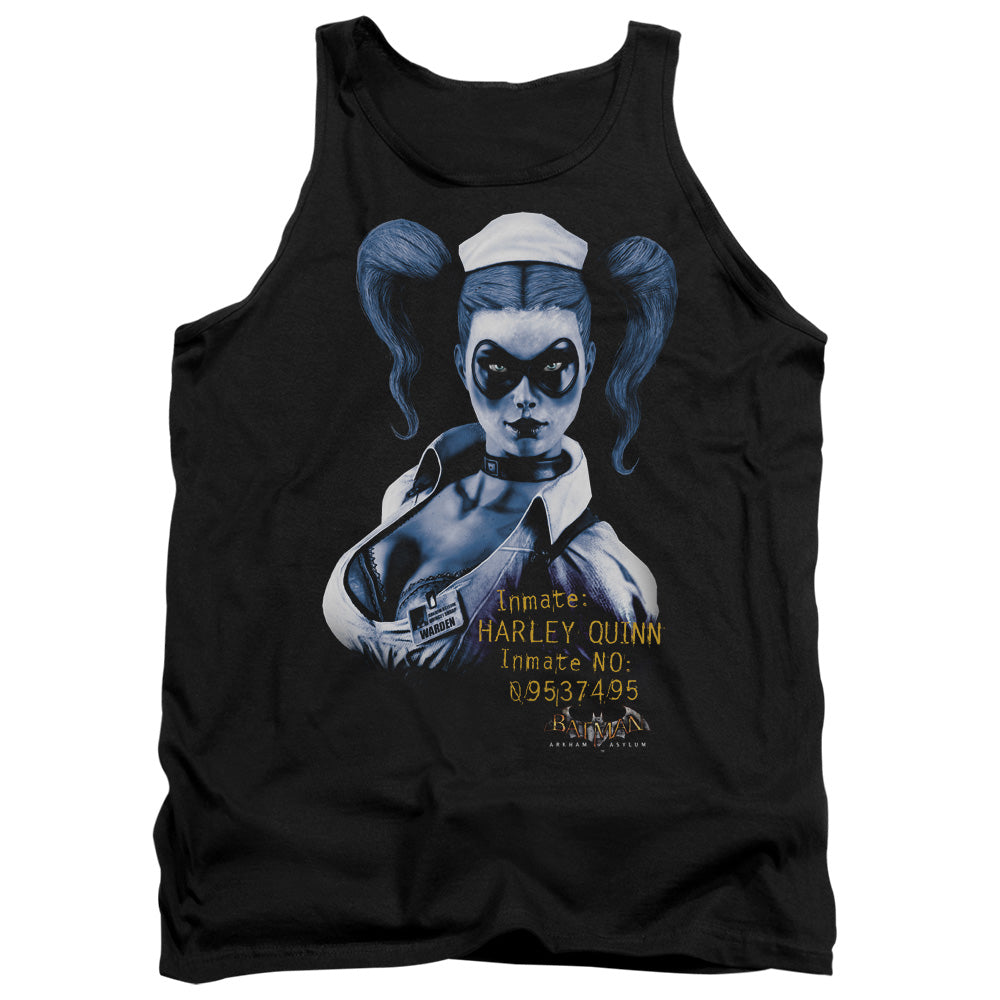 BATMAN ARKHAM ASYLUM/ARKHAM HARLEY QUINN - ADULT TANK - BLACK