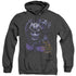 BATMAN ARKHAM ASYLUM/ARKHAM BANE - ADULT HEATHER HOODIE - BLACK