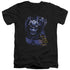 BATMAN ARKHAM ASYLUM/ARKHAM BANE - S/S ADULT V-NECK 30/1 - BLACK