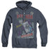 BATMAN/#251 DISTRESSED - ADULT HEATHER HOODIE - NAVY