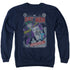 BATMAN/#251 DISTRESSED - ADULT CREWNECK SWEATSHIRT - NAVY