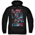 BATMAN/DARK KNIGHT PANELS - ADULT PULLOVER HOODIE - BLACK