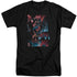 BATMAN/DARK KNIGHT PANELS - S/S ADULT TALL 18/1 - BLACK