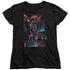BATMAN/DARK KNIGHT PANELS - S/S WOMENS TEE - BLACK