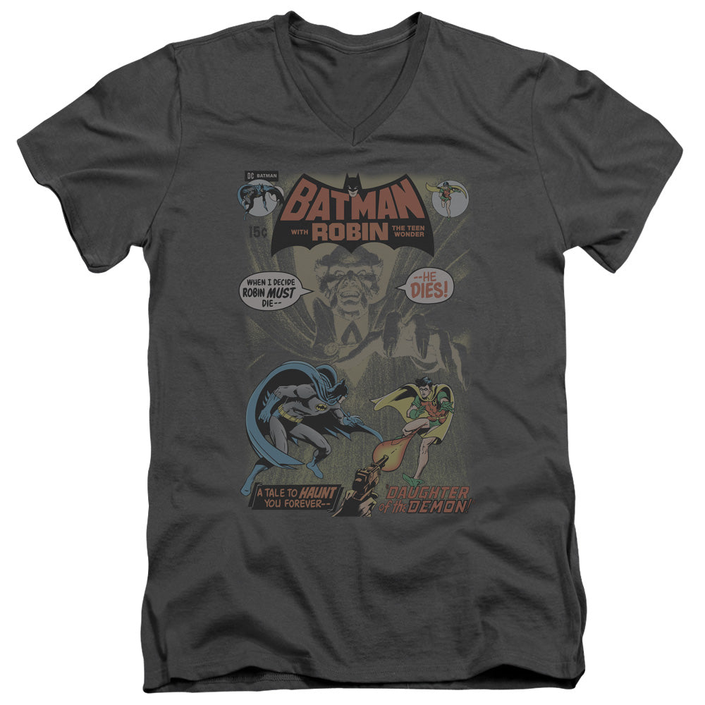 BATMAN/#232 COVER - S/S ADULT V-NECK 30/1 - CHARCOAL