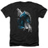 BATMAN/CRAZY GRIN - ADULT HEATHER - BLACK