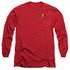 BATMAN/ROBIN LOGO - L/S ADULT 18/1 - RED
