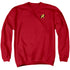 BATMAN/ROBIN LOGO - ADULT CREWNECK SWEATSHIRT - RED