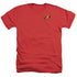 BATMAN/ROBIN LOGO - ADULT HEATHER - RED