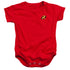 BATMAN/ROBIN LOGO - INFANT SNAPSUIT - RED