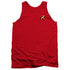 BATMAN/ROBIN LOGO - ADULT TANK - RED