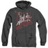 BATMAN/GOTHAMS MOST WANTED - ADULT HEATHER HOODIE - BLACK