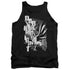 BATMAN/VERTICAL LETTERS - ADULT TANK - BLACK