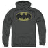 BATMAN/LITTLE LOGOS - ADULT PULLOVER HOODIE - CHARCOAL