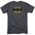 BATMAN/LITTLE LOGOS - S/S ADULT 18/1 - CHARCOAL