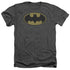 BATMAN/LITTLE LOGOS - ADULT HEATHER - CHARCOAL