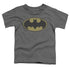 BATMAN/LITTLE LOGOS - S/S TODDLER TEE - CHARCOAL