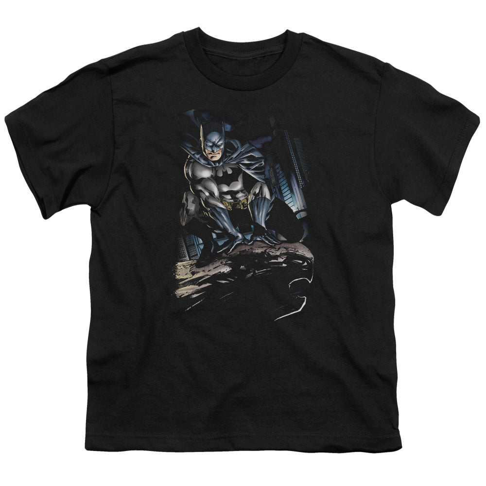 BATMAN/PERCHED - S/S YOUTH 18/1 - BLACK