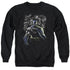 BATMAN/VILLAINS UNLEASHED - ADULT CREWNECK SWEATSHIRT - BLACK