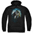BATMAN/BAT CAVE - ADULT PULLOVER HOODIE - BLACK
