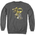 BATMAN/BAT SIGNAL - ADULT CREWNECK SWEATSHIRT - CHARCOAL