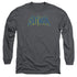 BATMAN/SKETCH LOGO - L/S ADULT 18/1 - CHARCOAL