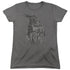BATMAN/SCARY RIGHT HAND - S/S WOMENS TEE - CHARCOAL