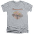 BATMAN/AMAZING BATMOBILE - S/S ADULT V-NECK 30/1 - ATHLETIC HEATHER
