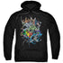 BATMAN/SAINTS AND PSYCHOS - ADULT PULLOVER HOODIE - BLACK