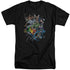 BATMAN/SAINTS AND PSYCHOS - S/S ADULT TALL 18/1 - BLACK