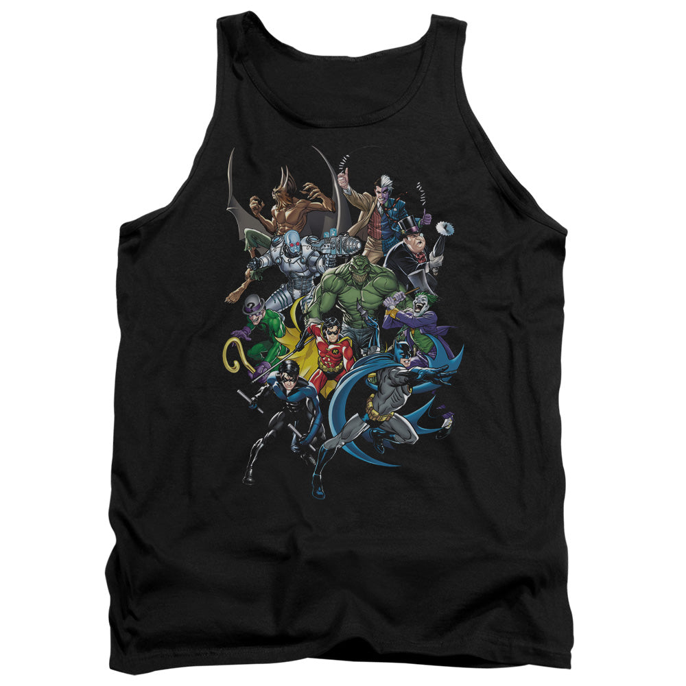 BATMAN/SAINTS AND PSYCHOS - ADULT TANK - BLACK
