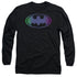 BATMAN/GRADIENT BAT LOGO - L/S ADULT 18/1 - BLACK