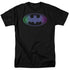 BATMAN/GRADIENT BAT LOGO - S/S ADULT 18/1 - BLACK