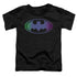 BATMAN/GRADIENT BAT LOGO - S/S TODDLER TEE - BLACK
