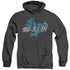 BATMAN/CHINESE BAT - ADULT HEATHER HOODIE - BLACK