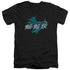BATMAN/CHINESE BAT - S/S ADULT V-NECK 30/1 - BLACK