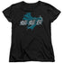 BATMAN/CHINESE BAT - S/S WOMENS TEE - BLACK